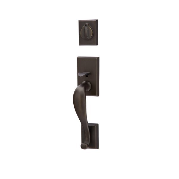 Medium Bronze Handleset, 3024CRMBLH, Emtek, Mfr#: 3024CRMBLH